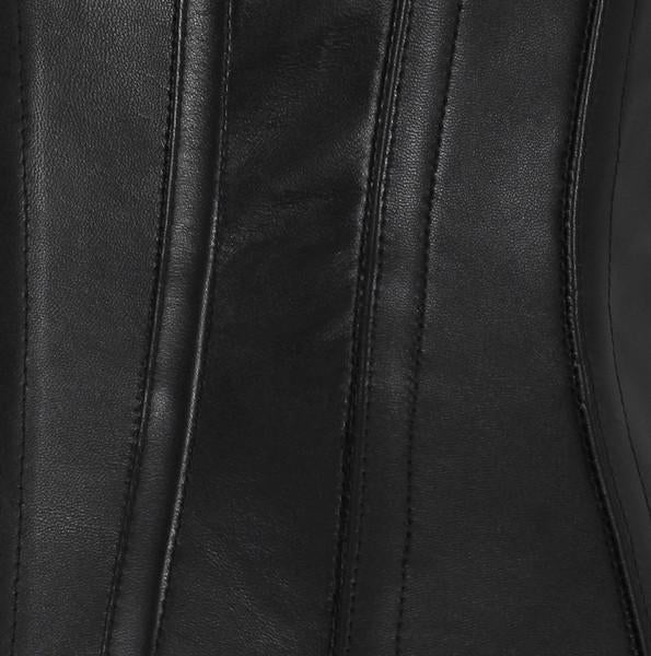 Gladys Underbust Corset - Shearling leather
