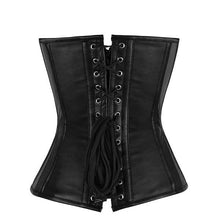 Load image into Gallery viewer, Goldie Overbust Corset - Shearling leather
