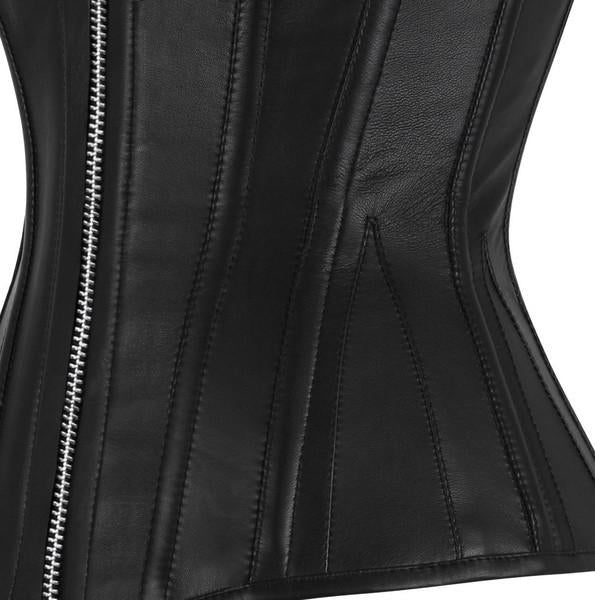 Goldie Overbust Corset - Shearling leather