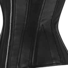 Load image into Gallery viewer, Goldie Overbust Corset - Shearling leather
