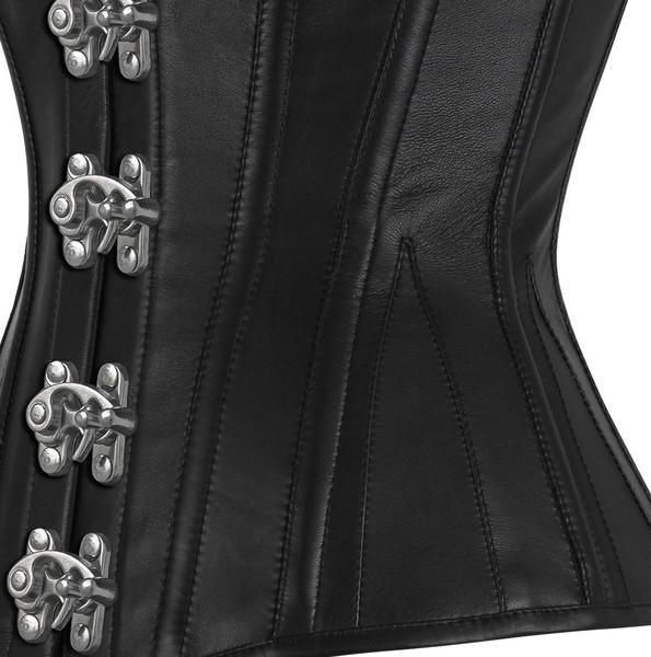 Grace Overbust Corset - Shearling leather