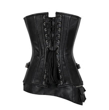 Load image into Gallery viewer, Gracelynn Overbust Corset - Shearling leather
