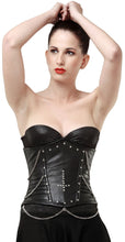 Load image into Gallery viewer, Jillian Underbust Corset - Shearling leather
