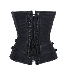 Load image into Gallery viewer, Wozniacki Gothic Faux Leather Corset - Shearling leather
