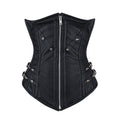 Williams Sheep Nappa Leather Underbust Corset - Shearling leather