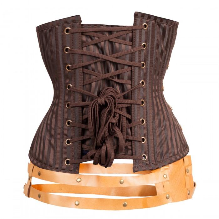 Fowles Steampunk Corset - Shearling leather