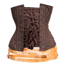 Load image into Gallery viewer, Fowles Steampunk Corset - Shearling leather
