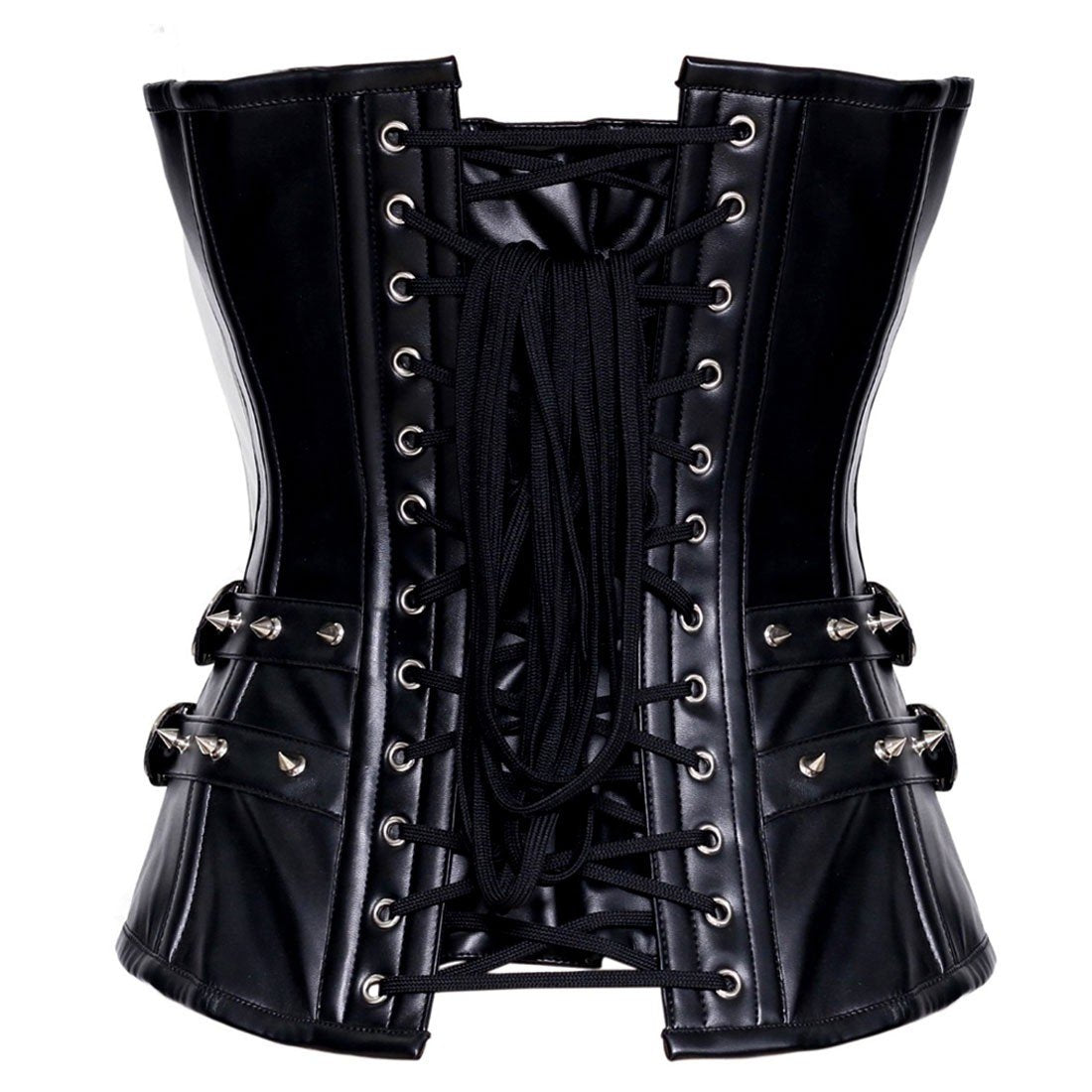 Brommel Sheep Nappa Leather Overbust Corset - Shearling leather