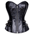 Brommel Sheep Nappa Leather Overbust Corset - Shearling leather