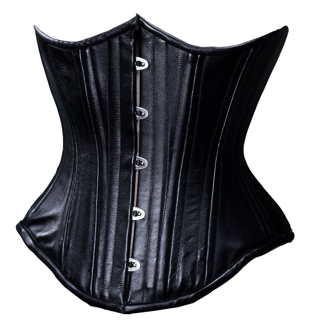 Suso Black Sheep Nappa Leather Corset - Shearling leather