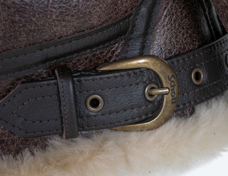 Classic B-3 Sheepskin Leather Bomber Jacket - Shearling leather