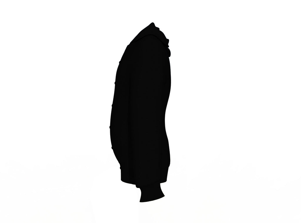 Black Varsity Letterman Jacket with Black Sleeves - Shearling leather