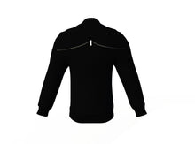 Load image into Gallery viewer, Black Varsity Letterman Jacket with Black Sleeves - Shearling leather
