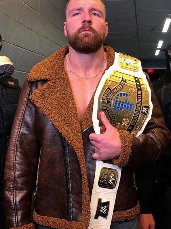 Dean Ambrose WWE Wrestler Shearling Jacket - Shearling leather