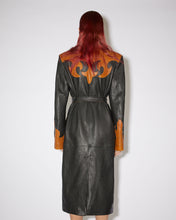 Load image into Gallery viewer, Fire Blaze Women&#39;s Leather Trench Coat 
