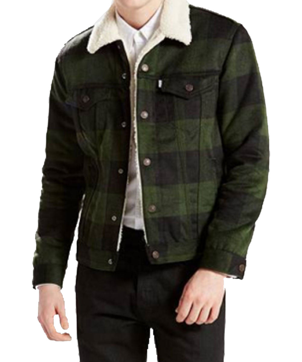 Fred Andrews Riverdale Plaid Jacket - Shearling leather