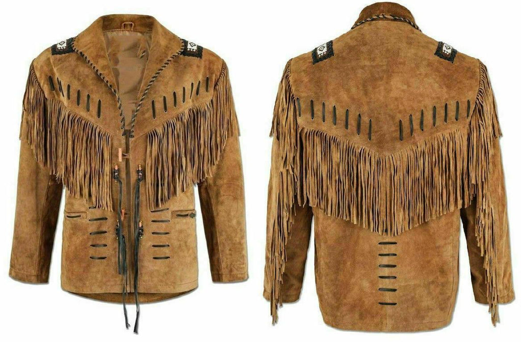 Men's Western Suede Leather Jacket | Cowboy Leather Jackets