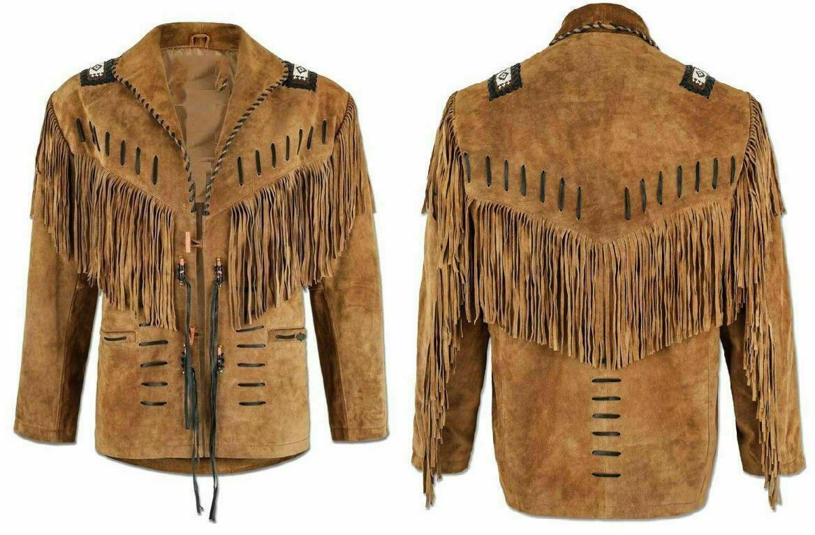 Men's Western Suede Leather Jacket | Cowboy Leather Jackets