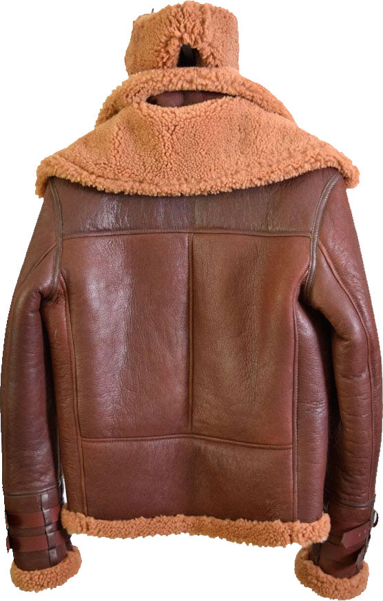 Mens B3 Bomber Leather Jacket With Fur | Buy Best Fur jackets Online