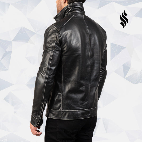 Black Leather Biker Jacket | Mens Leather Biker Jacket | Biker Jackets