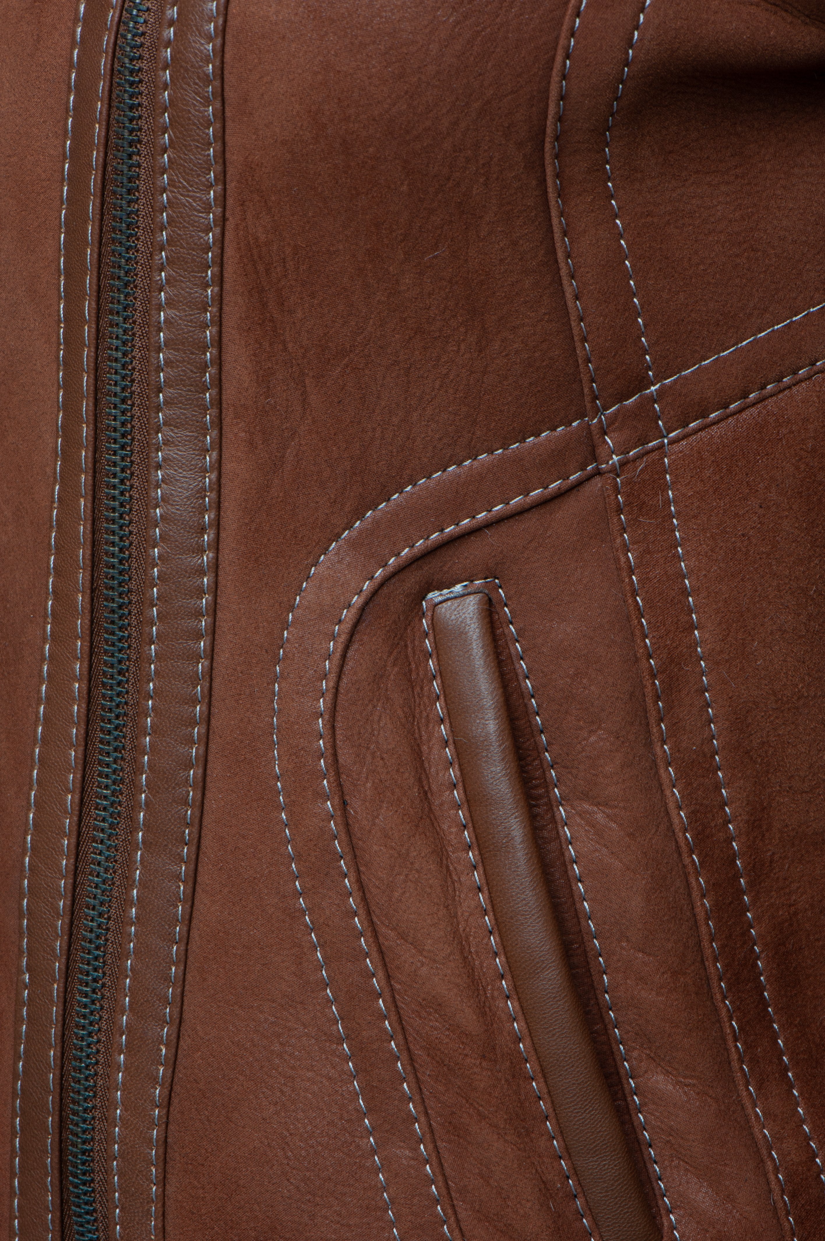Reyna's Tan Sheepskin Shearling B-3 Bomber Style Jacket - Shearling leather