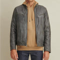 Greensih Motorbike Leather Moto Riding Motorcycle Biker Jacket