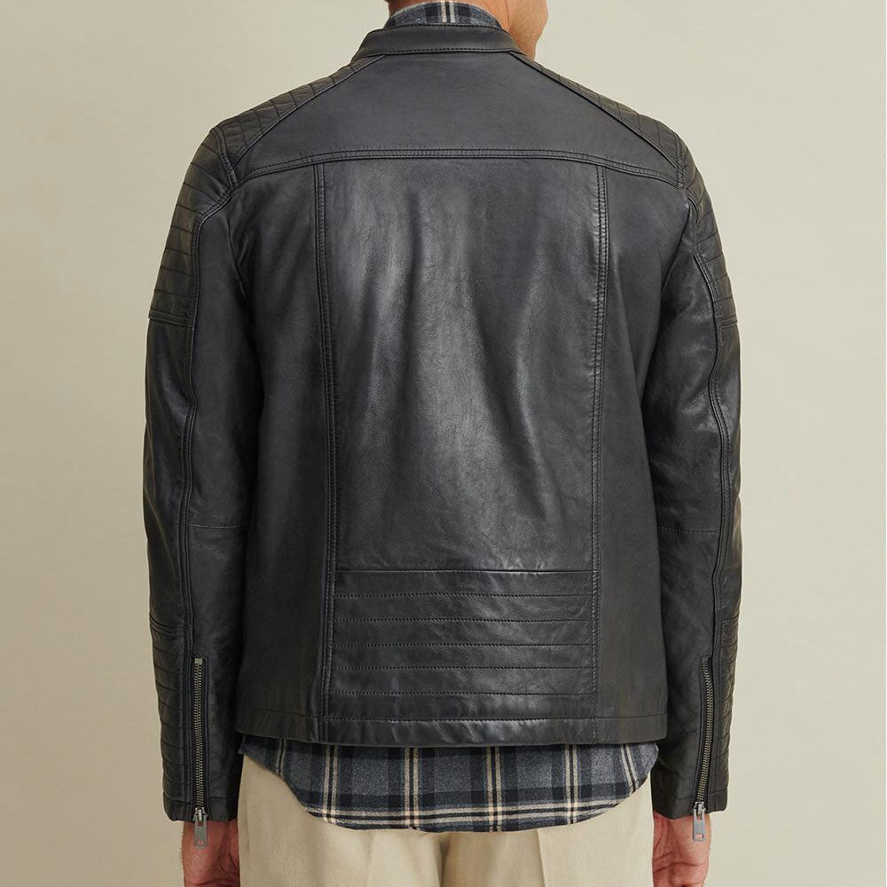 Moto Biker Leather Jacket | Biker Jackets | Motorcycle Leather Jackets