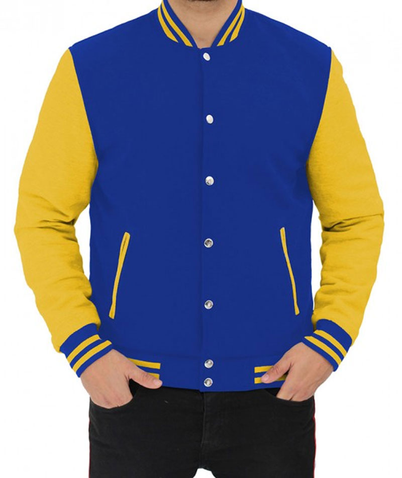 Blue and Yellow Varsity Jacket