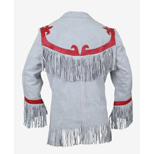Load image into Gallery viewer, Luxurious Leather Blazer with Fringes | Buy Western Leather Jackets
