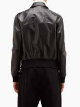 Load image into Gallery viewer, Men Classic Black Leather Jacket - Shearling leather
