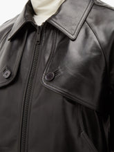Load image into Gallery viewer, Men Classic Black Leather Jacket - Shearling leather
