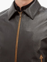 Load image into Gallery viewer, Men Traditional Black Leather Jacket - Shearling leather
