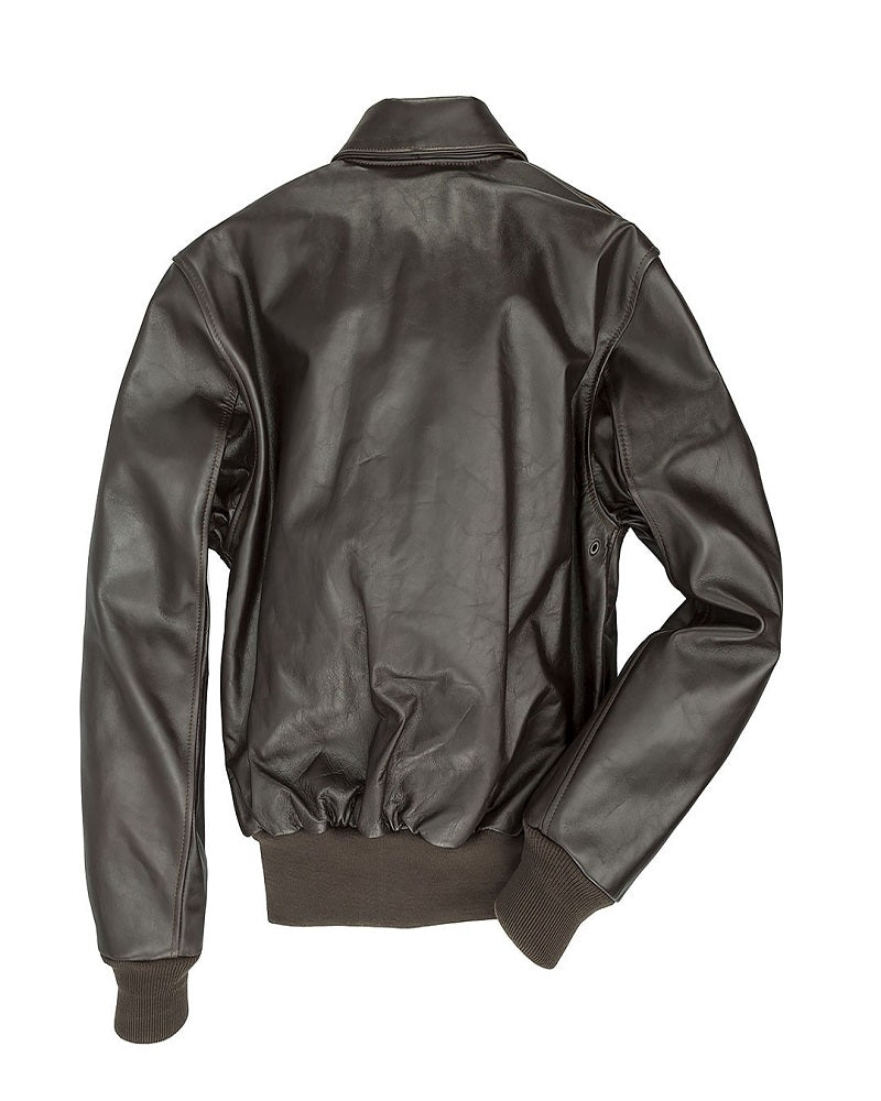Men World War Leather Jacket - Shearling leather