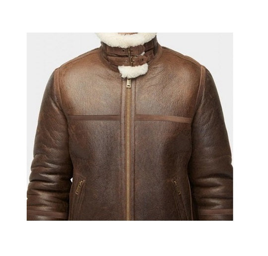 Men’s Aviator Sheepskin Shearling Leather Jacket | Shearling Jackets
