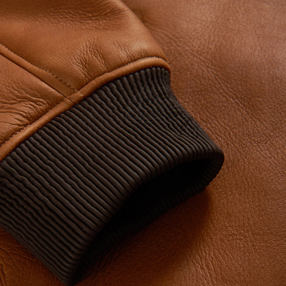 Men's B3 Brown Flying Aviator Shearling Bomber Jacket