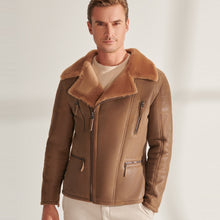 Load image into Gallery viewer, Men&#39;s B3 RAF Flying Airforce Shearling Aviator Jacket
