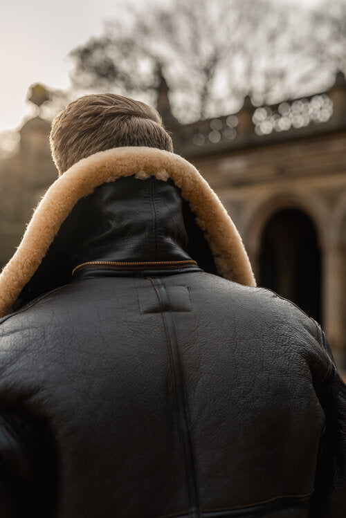 B3 Aviator Shearling Leather Jacket | Shearling Jackets | Fur Jackets