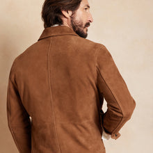 Load image into Gallery viewer, Men&#39;s Brown Suede Leather Cowboy Western Jacket
