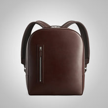 Load image into Gallery viewer, Men&#39;s Dark Brown Italian Leather Travel Backpack
