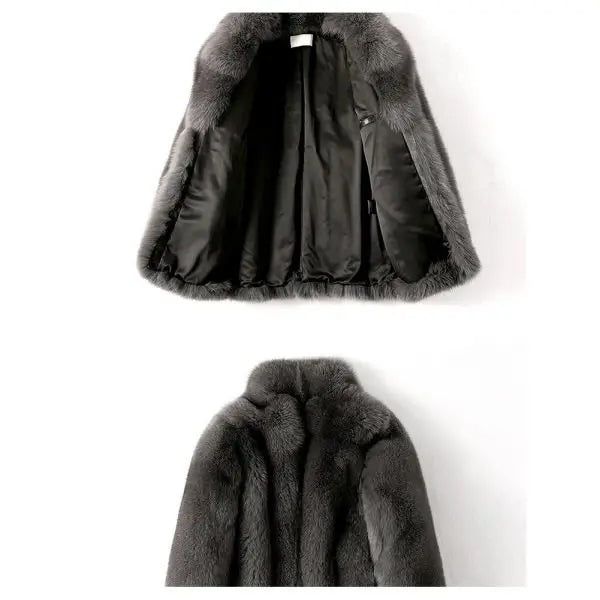Fur Coat Men’s Long Coat Men’s Winter Warm Jacket - Leather Fur Jacket