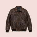 vintage leather bomber jacket mens