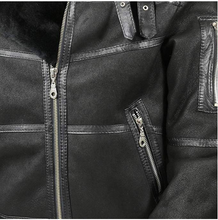 Load image into Gallery viewer, Mens Aviator B16 Sheepskin Shearling Jacket - Shearling leather
