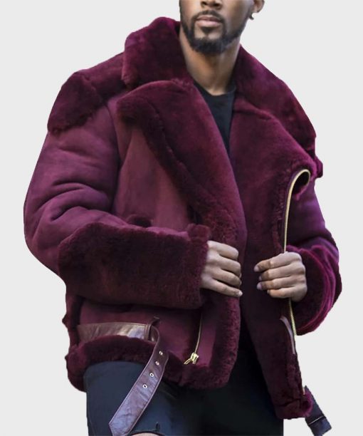 Mens Casual Sheepskin Shearling Jacket - Shearling leather