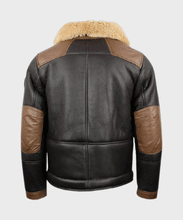 Load image into Gallery viewer, Mens Shearling Black B3 Bomber Jacket | Buy Shearling Bomber Jacket 
