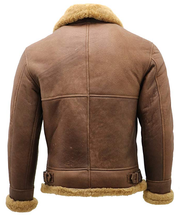 Mens B3 Shearling Flying Aviator Jacket - Shearling leather