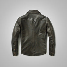 Load image into Gallery viewer, Mens Full Sleeves Leather Shirt
