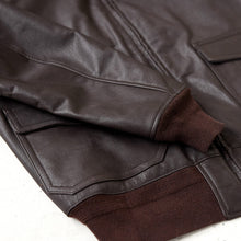 Load image into Gallery viewer, Mens M-422A flight Leather Bomber Jacket
