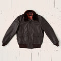 Mens M-422A flight Leather Bomber Jacket - Brown Bomber Jacket