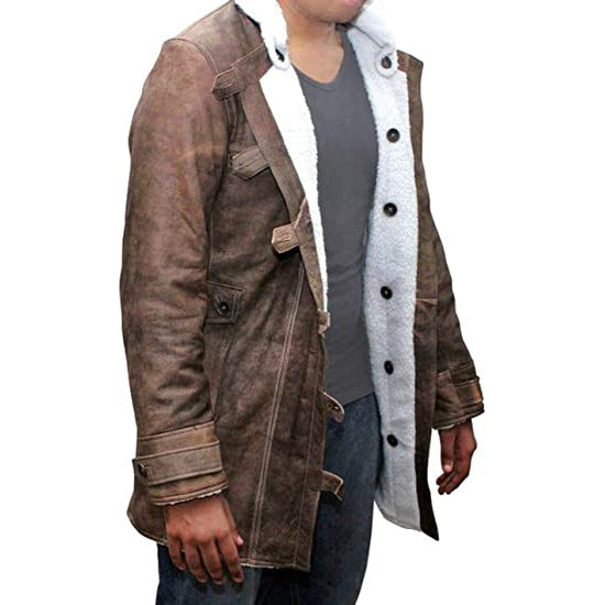 Mens Shearling Bomber Jacket 2