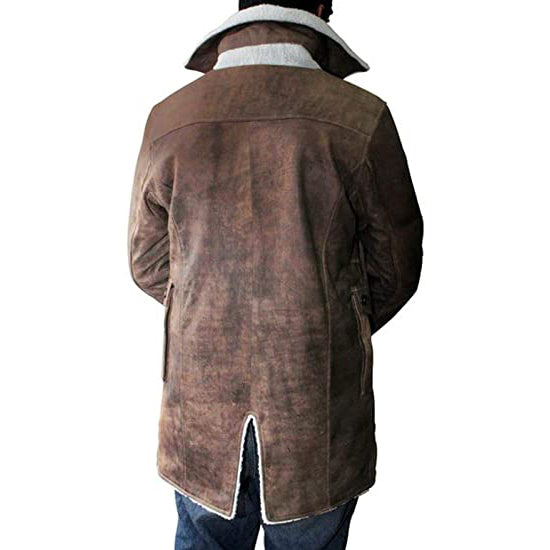 Mens Shearling Bomber Jacket